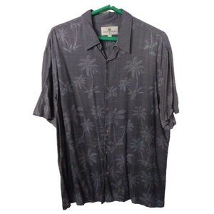 Men's XL Grey‎ Island Shores Hawaiian Shirt